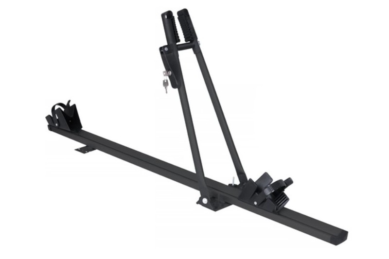 Amos Bagażnik rowerowy na dach TOUR Black z zamkiem w belce